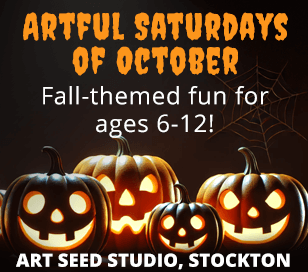 Each Saturday in October brings a new art project idea with a Halloween or fall theme for young artists to build their skills and customize with their own creative style and interest. Each artist will bring home a mini-masterpiece to showcase their talent each session. You can register for an individual Saturday or all 4.