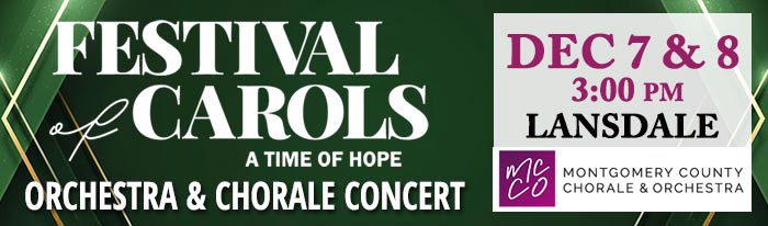 Festival of Carols will present new and exciting arrangements of familiar carols, other inspiring music, and readings around the theme “A Time of Hope.” This concert has something for everyone, and will surely get you into the spirit of the season.